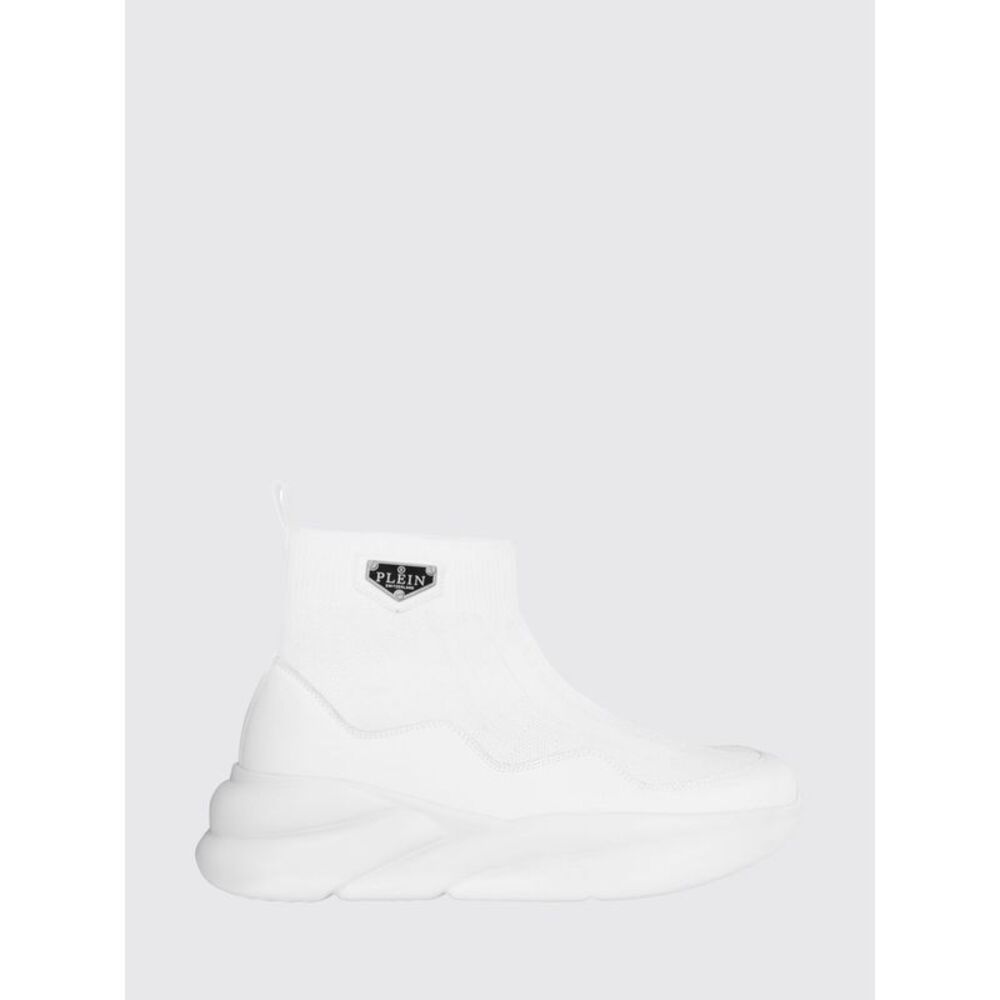 Philipp Plein Men Philipp Plein High-Top Slip-On Knit Sneakers With Sock Ankle